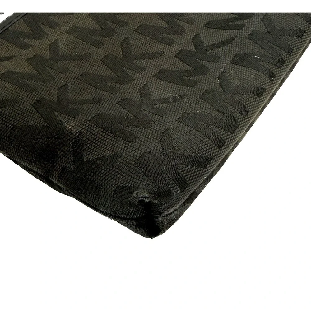 Michael Kors Jet Set Large Wristlet - Black Signature MK‎ Monogram Jacquard